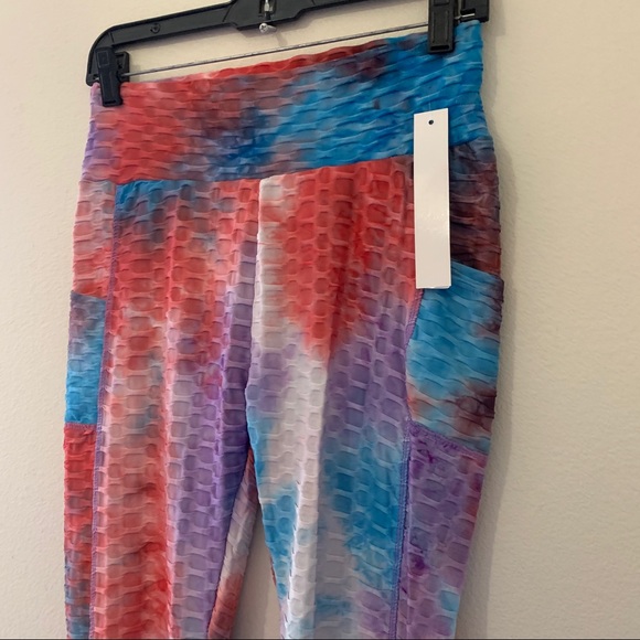 NWT Women’s Anti Cellulite Tie Dye Leggings - Picture 10 of 13